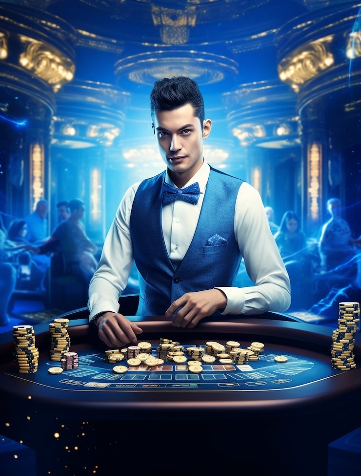 Tampilan dasbor multi-olahraga dengan pilihan sepak bola dan kasino langsung
